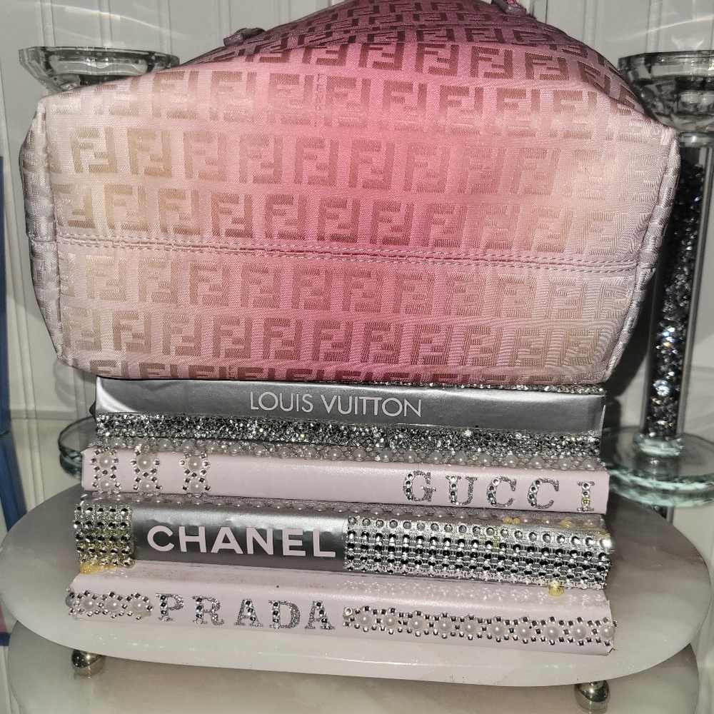 Authentic Fendi Pink and Lilac Ombre Tote Shoulder Bag - Picture 3 of 14